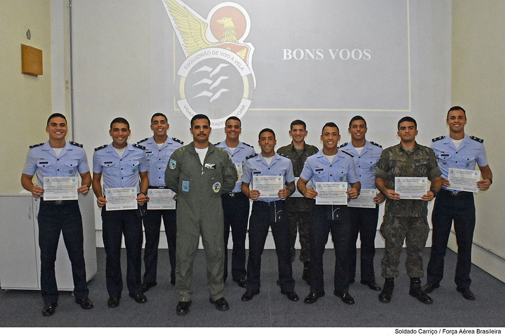 Cadetes Da Academia Da Força Aérea Com O Nome Do Professor N E