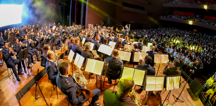 Banda de Música do CINDACTA II realiza Concerto no Teatro Guaíra.