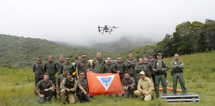 ARCC-CW - Salvaero Curitiba realiza exercício de Busca e Salvamento em parceria com o BPMOA