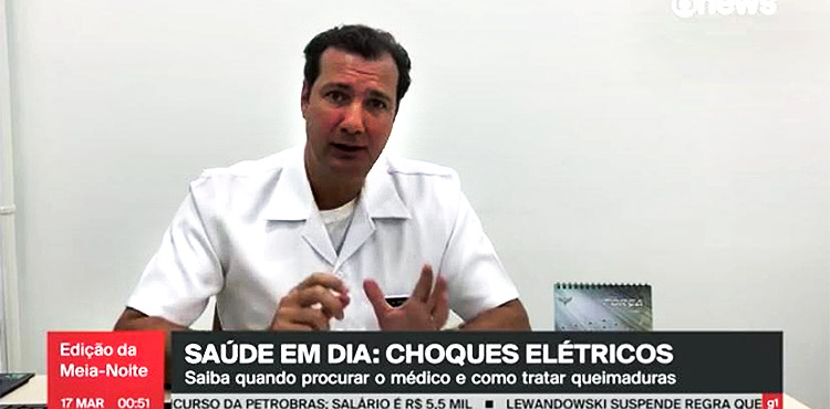 HFAG Participa de Reportagem sobre Choques Elétricos em Jornal da Globonews