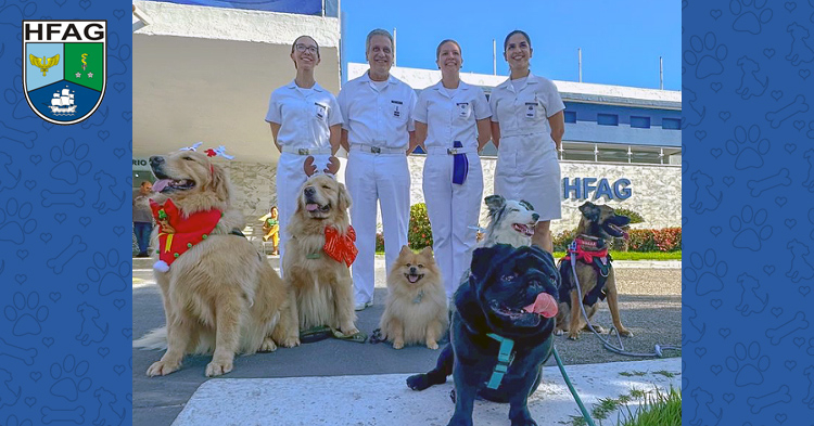 HFAG Promove Primeira Visita Terapêutica de Cães a Pacientes Internados