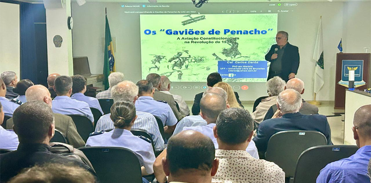 305º Encontro no INCAER apresenta palestra “Os Gaviões de Penacho: a Aviação Constitucionalista na Revolução de 1932” 305º Encontro no INCAER apresenta palestra “Os Gaviões de Penacho: a Aviação Constitucionalista na Revolução de 1932”