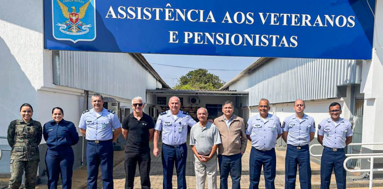 Visita do Subdiretor de Veteranos e Pensionistas à Seção de Assistência aos Veteranos e Pensionistas da Academia da Força Aérea